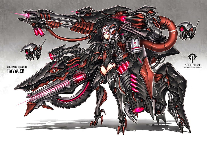 HD wallpaper: Ravager, weapon, mecha, anime, armor | Wallpaper Flare