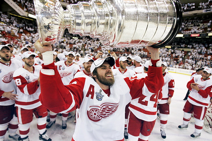 2008, The game, Sport, Ice, Victory, Detroit, NHL, Hockey, Red Wings, HD wallpaper