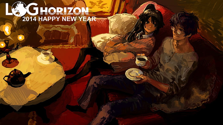 Log Horizon, anime, anime girls, Akatsuki (Log Horizon), Shiroe, HD wallpaper