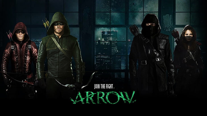 Arrow wallpaper, warrior, Red Arrow, Green Arrow, Malcolm Merlyn