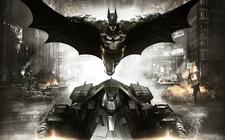 Batman: Arkham Knight Game, Bruce Wayne, Defender, fighter, flight, HD wallpaper