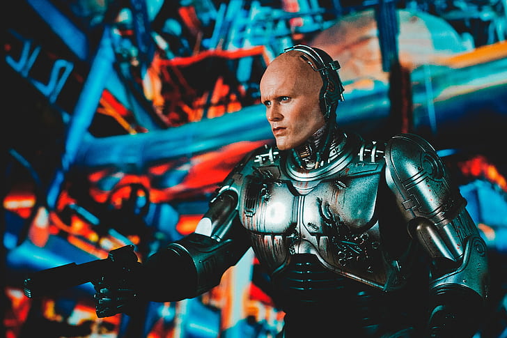 RoboCop, Peter Weller, cyborg, movies, HD wallpaper