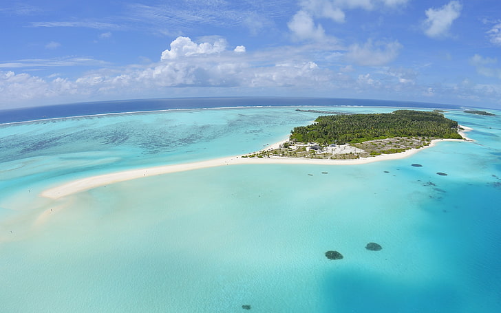 Maldives Sun Island Resort And Spa Air View Photo Wallpaper Hd 3840×2400, HD wallpaper