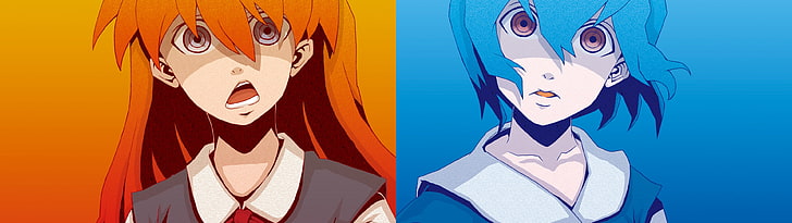 ayanami rei neon genesis evangelion asuka langley soryu 3840x1080  Anime Evangelion HD Art, HD wallpaper