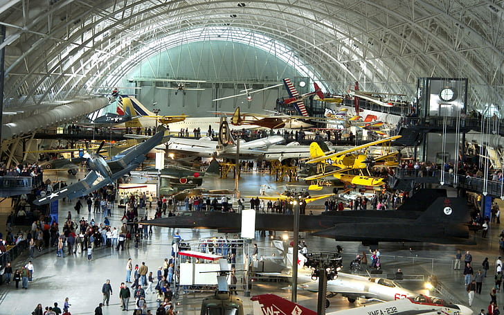 Boeing Aviation Hangar, museum, aircraft, national air and space museum, HD wallpaper