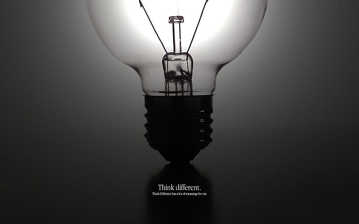 light bulb, quote, lighting equipment, illuminated, electricity, HD wallpaper