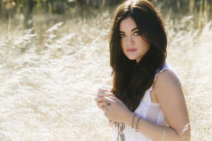 Lucy Hale, Top Fashion Models, actress, HD wallpaper