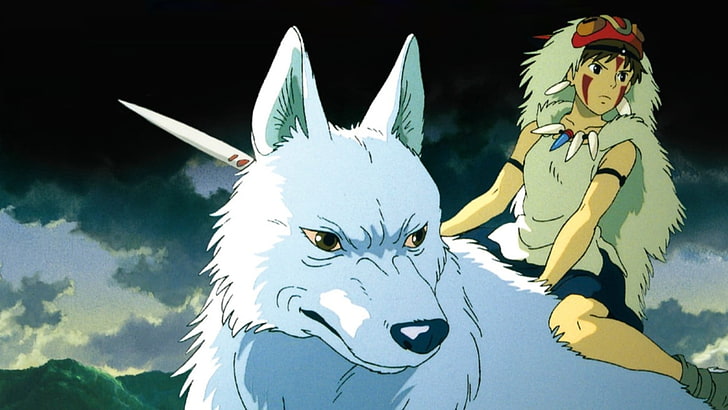 Studio Ghibli, Princess Mononoke, anime, anime girls, art and craft, HD wallpaper