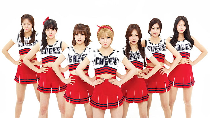 Choa, Asian, K-pop, Hyejeong, Jimin, cheerleaders, women, Kwon Mina, HD wallpaper