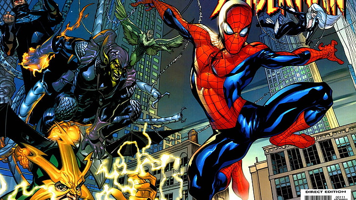 Spider-Man, Green Goblin, representation, art and craft, creativity, HD wallpaper