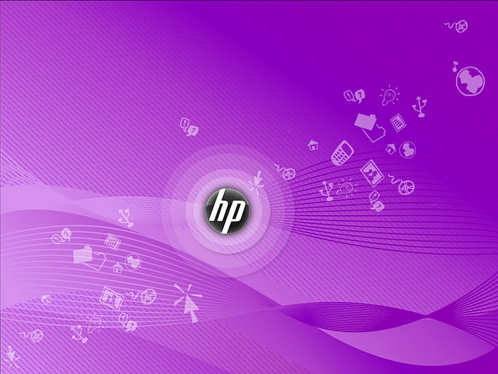 Style For HP, HP logo, Computers, purple, graphics, technology