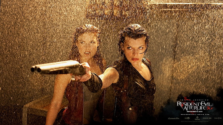 movies, Resident Evil: Afterlife, Milla Jovovich, Ali Larter, HD wallpaper