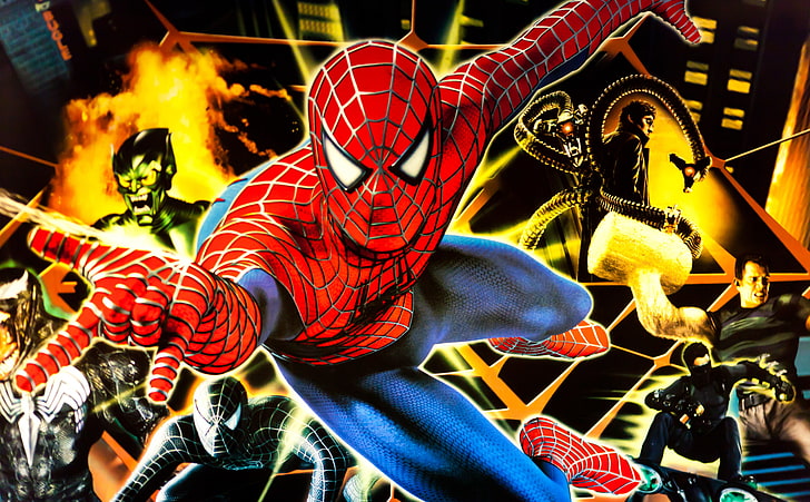 Friendly Neighborhood, Marvel Spider-Man digital wallpaper, Movies