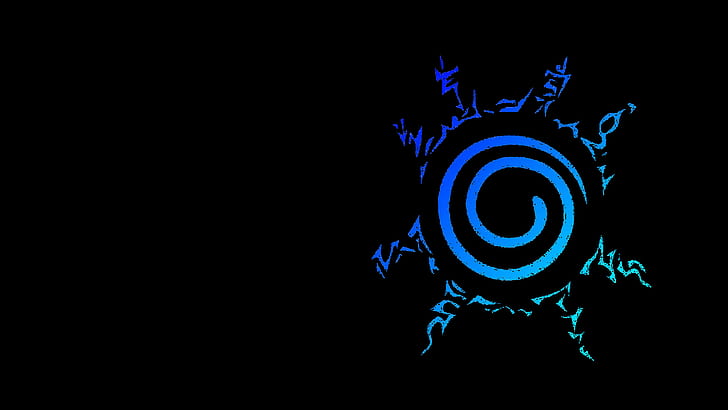 Naruto, Blue, Eight Trigrams Sealing Style, HD wallpaper