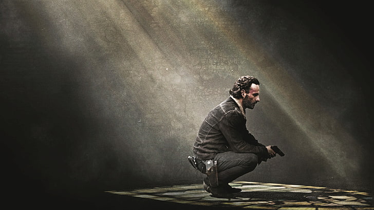 Rick Grimes, The Walking Dead, Andrew Lincoln, one person, young adult, HD wallpaper