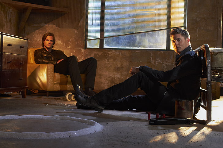 men's black dress shirt, Supernatural, series, Sam, Dean, The winchesters, HD wallpaper