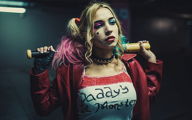 Harley Quinn, blonde girl, Suicide Squad