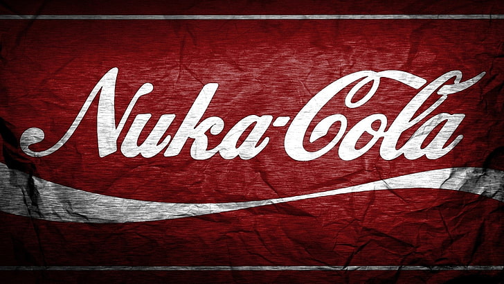 Fallout, Fallout 4, Nuka Cola, red, text, communication, western script, HD wallpaper