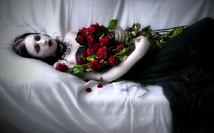 HD wallpaper: fantasy art vampires gothic, rose, rose - flower, beauty in  nature | Wallpaper Flare