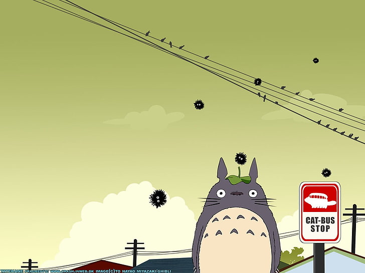 My Neighbor Totoro, Studio Ghibli, sky, nature, sign, communication, HD wallpaper