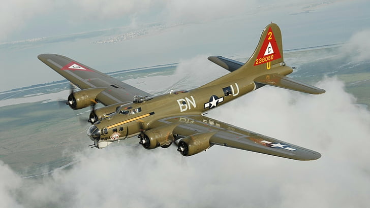 Bombers, Boeing B-17 Flying Fortress, Air Force, Aircraft, Airplane