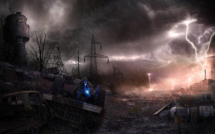video game application screenshot, S.T.A.L.K.E.R., apocalyptic, HD wallpaper
