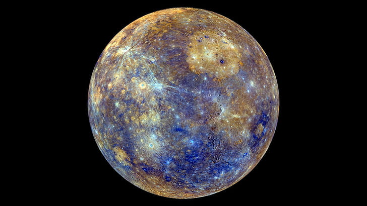 surface, planet, craters, Mercury, HD wallpaper