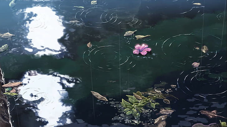 The Garden of Words, anime, animation, ripples, Makoto Shinkai