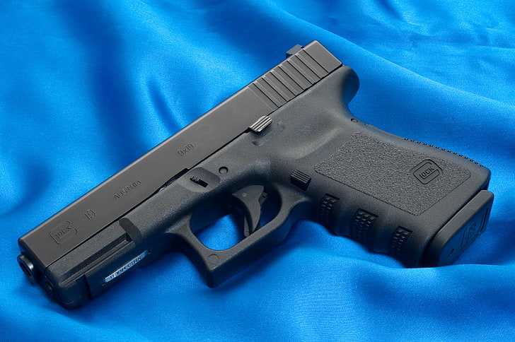 black semi-automatic pistol, Gun, Austria, Wallpaper, Weapons, HD wallpaper