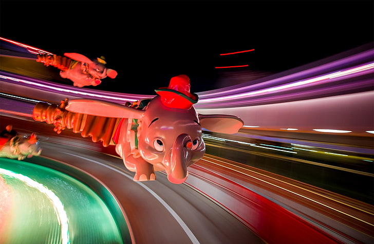 HD wallpaper: Dumbo, Dumbo ride on carnival ride, Cute, Circus, Fantasyland  | Wallpaper Flare
