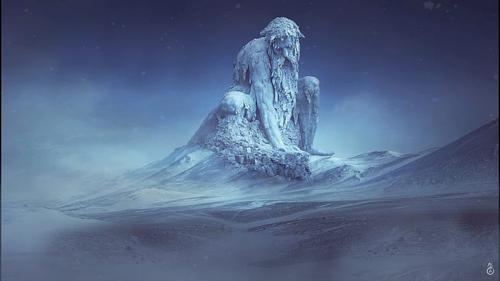 Danheim, Gealdyr, snow, snow covered, ice, Vikings, gods, Norse mythology