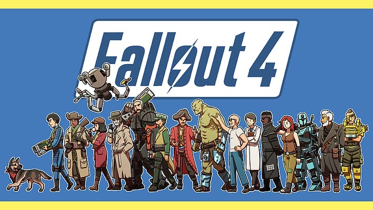 Fallout 4, Piper Wright, Nick Valentine, Cait (fallout 4), Paladin Danse