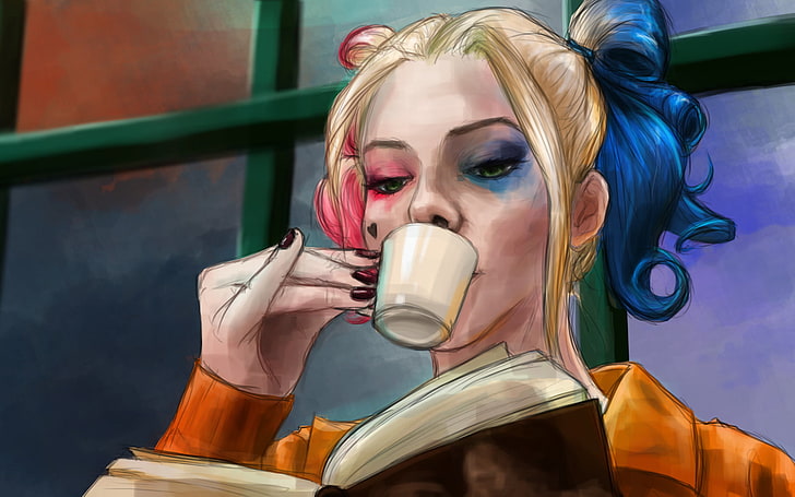 Harley Quinn illustration, Suicide Squad, DC Comics, Margot Robbie