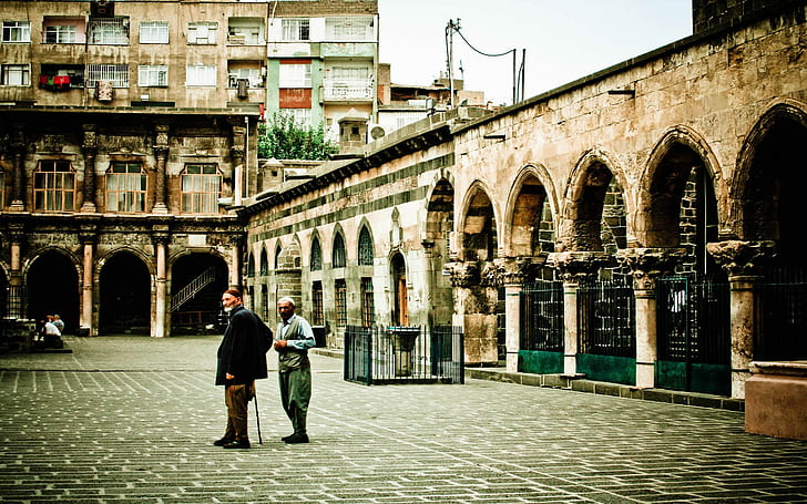 Diyarbakır, Ulu camii, Turkey, Architecture, City, People, 1920x1200