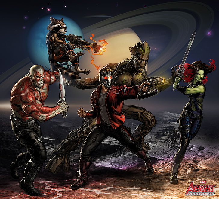 The Guardians of the Galaxy illustrattion, Comic, illustration