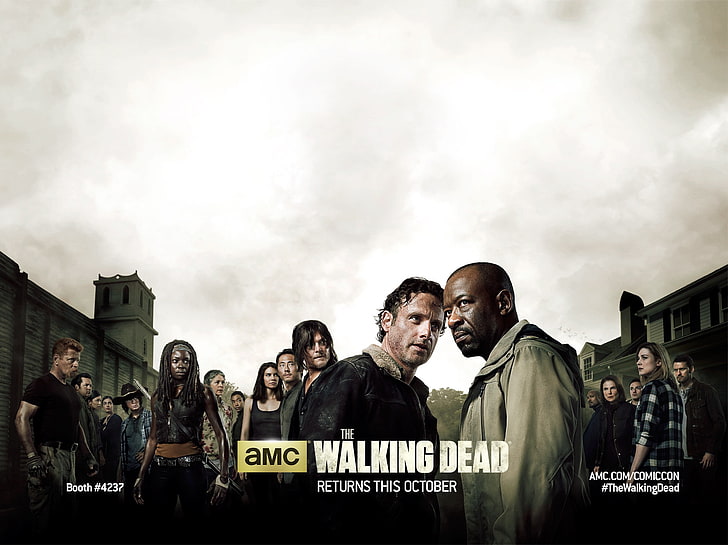 The Walking Dead, Steven Yeun, group of people, architecture, HD wallpaper