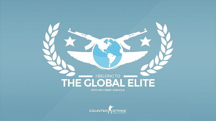 Hd Wallpaper The Global Elite Logo Cs Go Counter Strike Global Offensive Wallpaper Flare