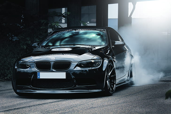 car, BMW, Burnout