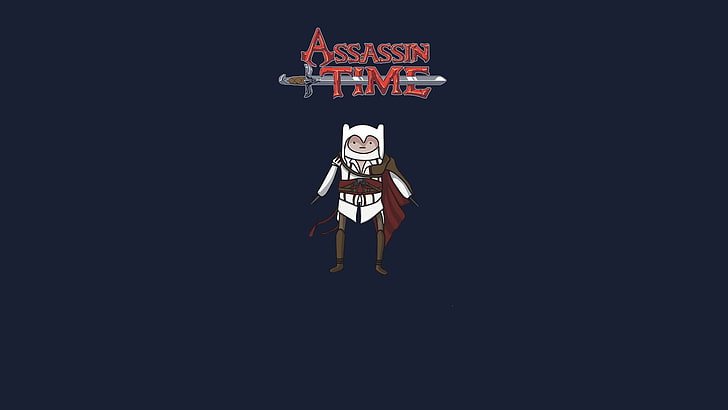 Adventure Time Assassin Time wallpaper, Finn the Human, copy space, HD wallpaper