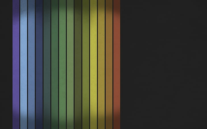 rainbows, spectrum, stripes, abstract, HD wallpaper
