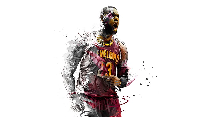 LeBron James, Basketball, Cleveland, HD wallpaper