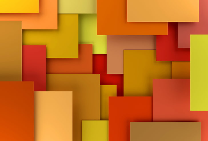 red and yellow digital wallpaper, colorful, abstract, design