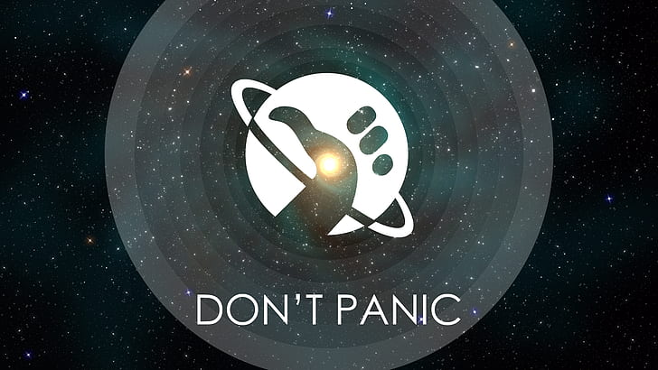 logo, The Hitchhikers Guide to the Galaxy, HD wallpaper