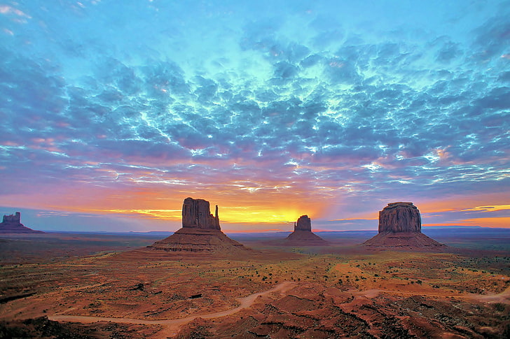 Monument Valley National Park, Utah, dawn, AZ, reserve, Navajo, HD wallpaper