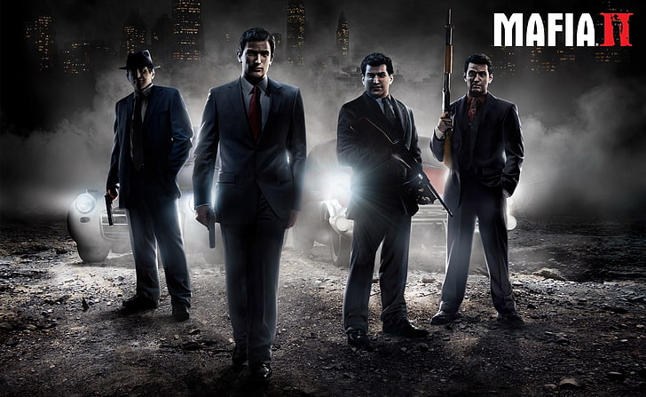 Mafia II HD Wallpaper, Mafia 2 poster, Games, Other Games, group of people