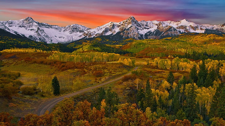 *** Mountains Autumn ***, natura, drzewa, dolina, jesienne, gory, HD wallpaper