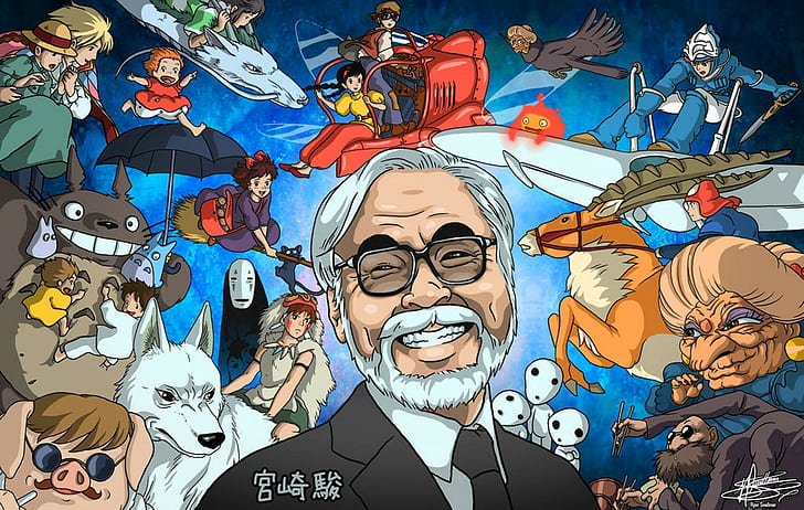 animated movies, artwork, Studio Ghibli, anime, Hayao Miyazaki