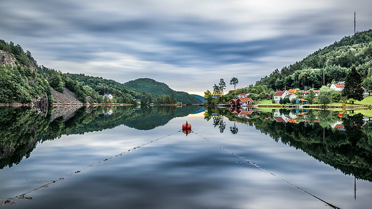 green trees beside body of water, norway, norway, Landscape, travel photography