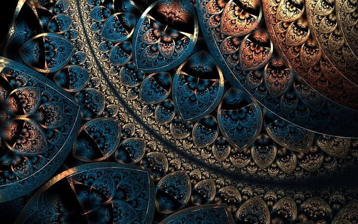 fractal, pattern, abstract, digital art, artwork, geometry