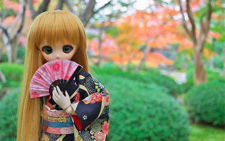 HD wallpaper: SD dolls cute close-up Photo Wallpaper 04, blonde-haired  geisha doll | Wallpaper Flare